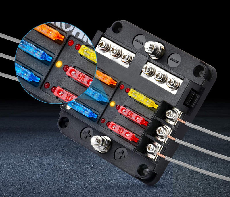 (40Pcs) 20 Amp Standard Automotive Fuse, 20A 12V 24V 32V Car Blade Fuses ATO APR ATS for Car/RV/Truck/SUV/Motorcycle/Boat