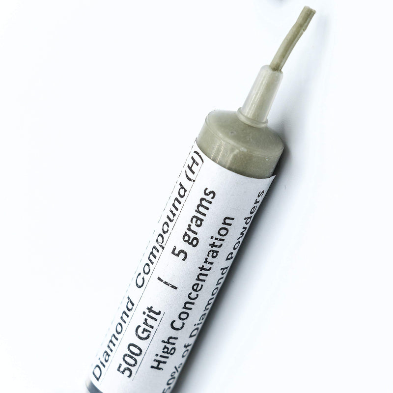 TechDiamondTools Kit of 3 Diamond Lapping Paste Polishing Compound USA Made 500 800 1200 Grit Lapping Compound for Rock Glass Metal Jewelry Resin Marble with High Concentration of Diamond Powder 1200 800 500 grit