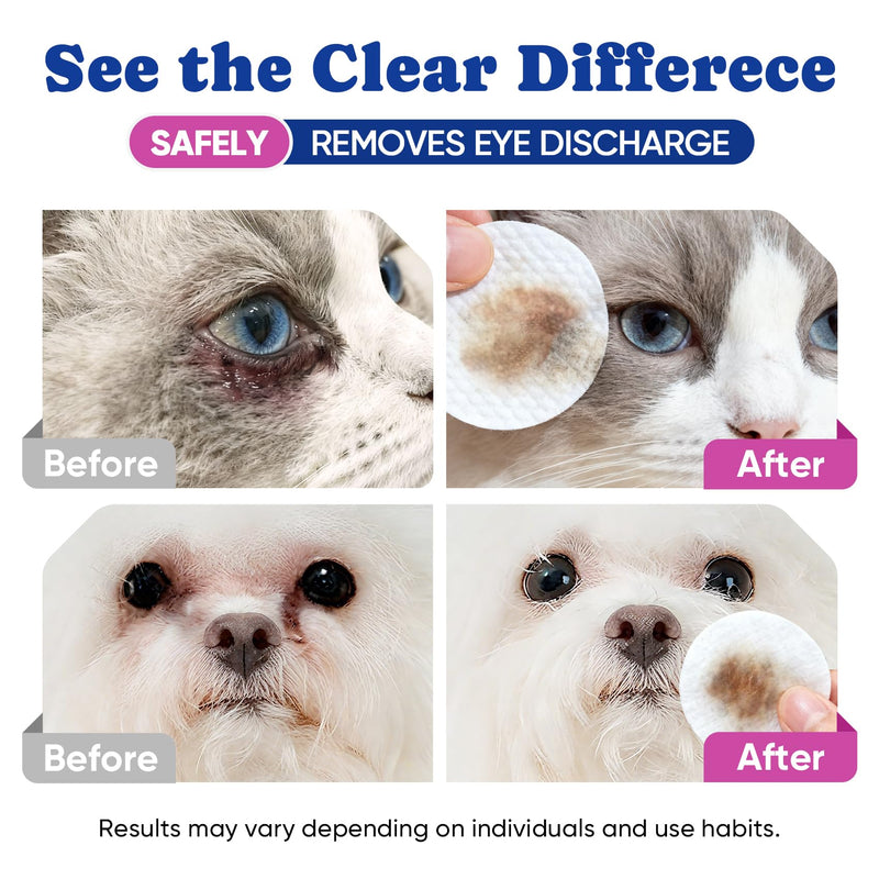 Hairball & Eye Care Bundle for Cats – Hairball Remedy Treats + Eye Cleaning Wipes