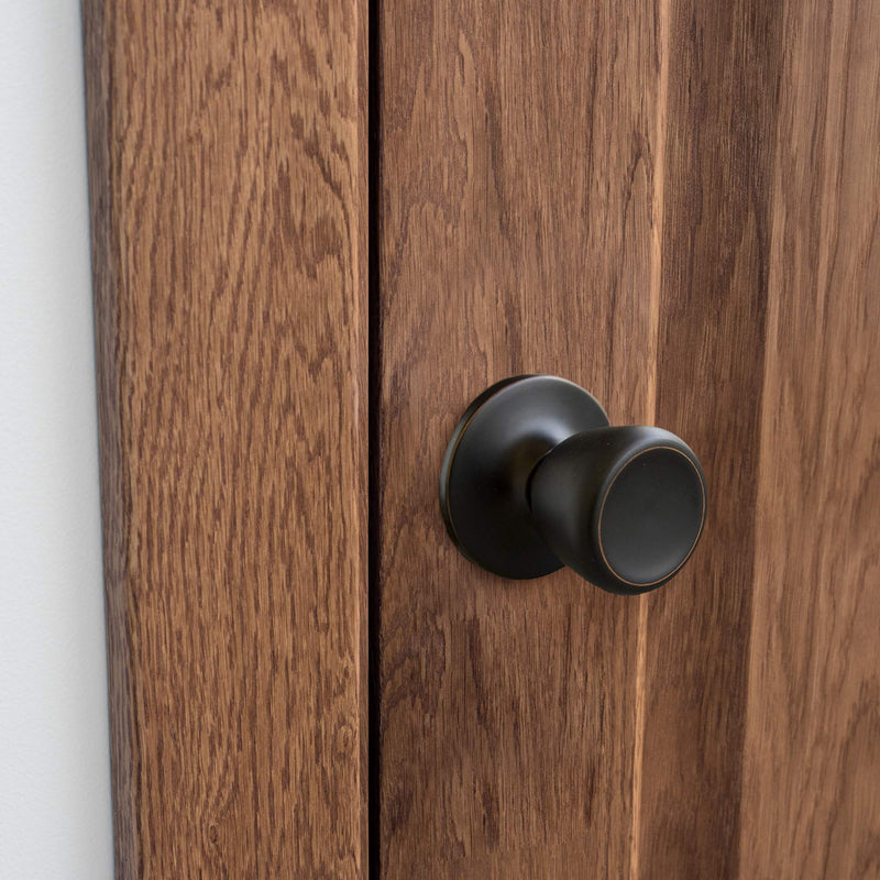 Design House 190520 Terrace Passage Hall and Closet Door Knob with Universal 6-Way Latch Oil Rubbed Bronze 2-Pack