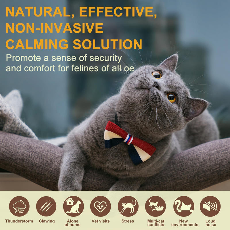 Calming Pheromone Diffuser for Cats, Relieve Anxiety and Stress Calming Diffuser for Cats 3 Refills, Reduce Fighting and Scratching