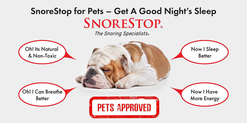 Snore Stop for Pets 40 Sprays I Natural Anti-Snoring Solution I Snore Relief for Dogs Cats I Stop Snoring Aid I Sleep Remedy I Help Stop Dog Snores I Anti-Snore Aid 1