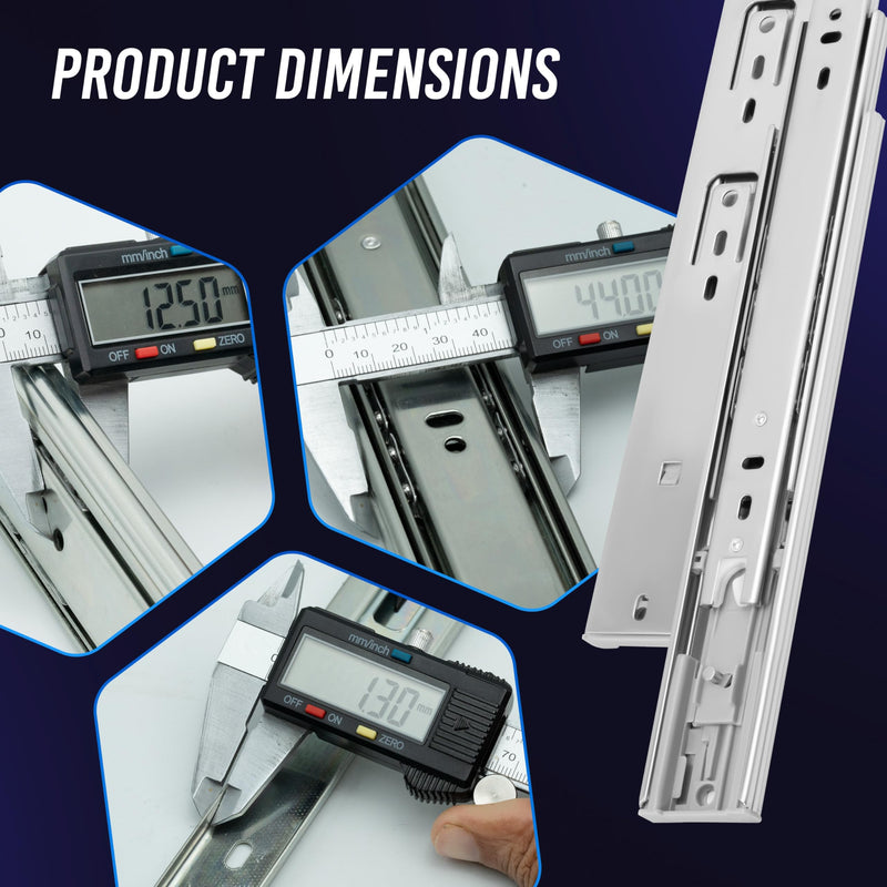 10 Inch Soft Close Drawer Slides 1 Pairs (2pcs) Heavy Duty Full Extension Ball Bearing, Side Mount Drawer Rails, Drawer Slide Glides for Dresser, Cabinet, Kitchen - Draw Slides 150LB Capacity Soft Close-1-Pair 10 Inch