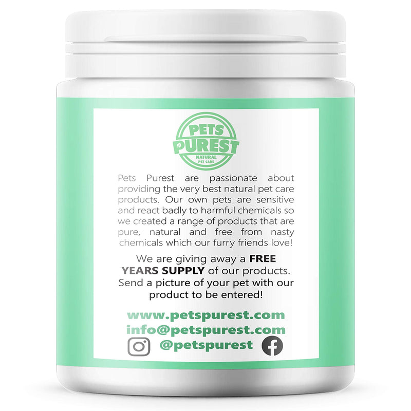 Pets Purest Plaque Off Powder - Plaque Pro Tartar & Plaque Remover for Dogs, Cats & Pet. 100% Natural Bad Breath, Teeth & Gum Disease Oral Health Hygiene Dental Care Formula - 180g - PawsPlanet Australia