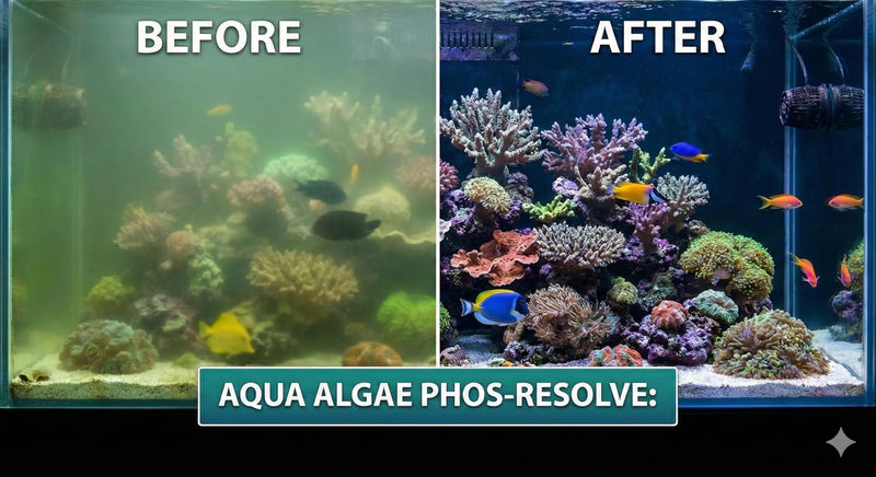 Phos-Resolve Professional Strength Phosphate Remover for Reef Tanks & Aquariums - High Concentration 15% Lanthanum Chloride Solution - Rapidly Lowers PO4 & Clarifies Water - Made in USA (16 oz) 16 oz