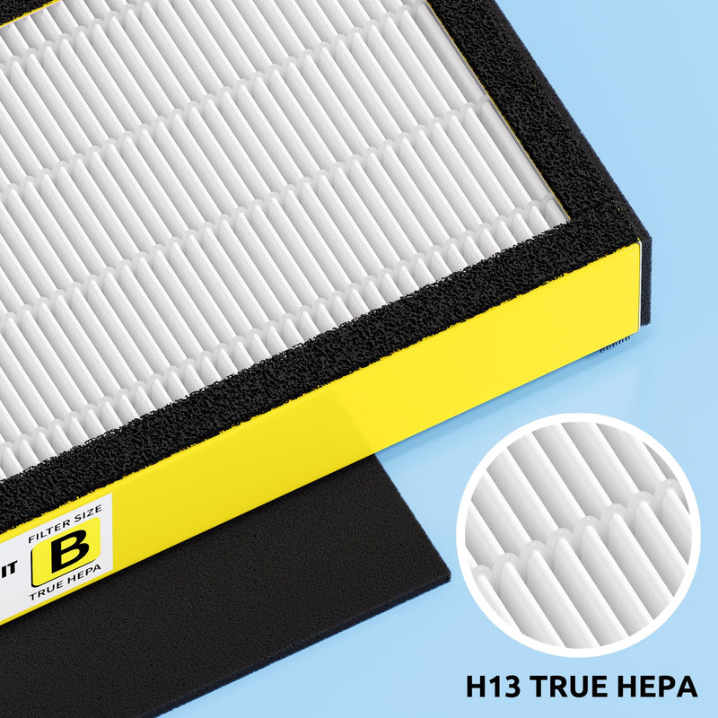 FLT4825 HEPA Filter B Replacement for Guardian Air Purifiers AC4825 AC4825E 3 HEPA & 9 Carbon Filters