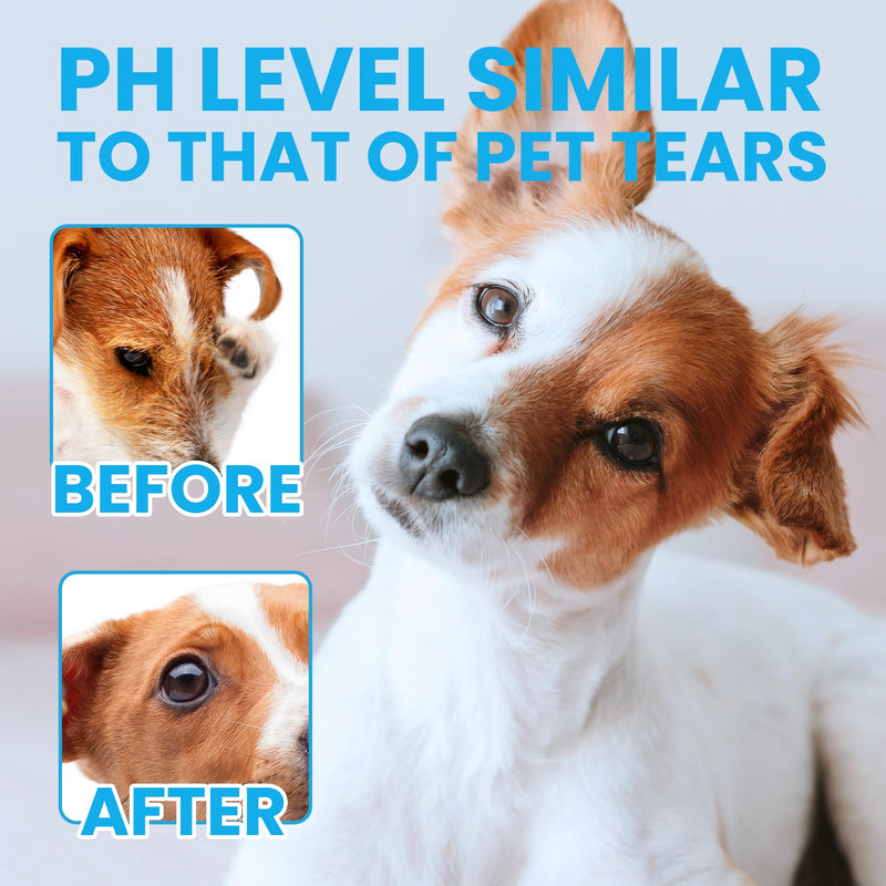 Eye Cleanser 150ml/5 fl.oz for Dogs, Cats, and Livestock Deeply Cleans Foreign Particles and Reduces Dryness 1 Bottle