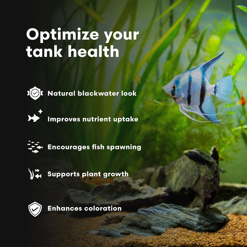 Brightwell Aquatics BlackWater Humic Fulvic Acid Supplement Simulates Natural Blackwater Conditions Supports Nutrient Uptake in Freshwater Planted Aquariums, 250 ml 250-ml