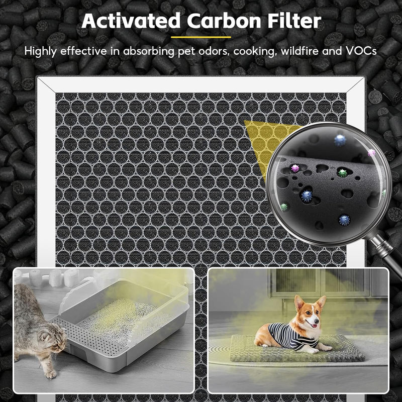 2 Pack Filter Compatible with Eoebot/MATONC Ganymede Air Purifier