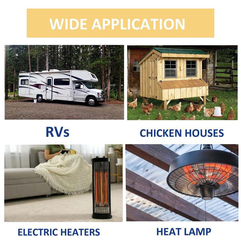 MAXKOSKO Freeze Thermostatically Controlled Outlet，Automatically Turn On Below 38 °F and Off Over 50 °F 1