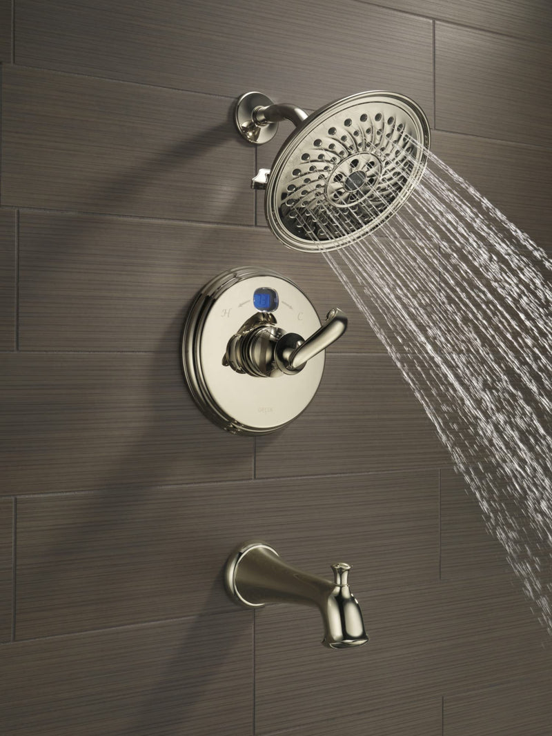 Delta Faucet 3-Spray Touch-Clean H2Okinetic Shower Head, Chrome 52687