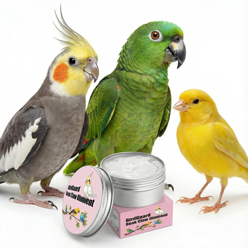 Bird Beak Care Balm & Parrot Foot Moisturizer, Hydrating Oil for Dry Cracked Beak & Skin, Bird Grooming Supplies for Parakeet, Cockatiel, Conure