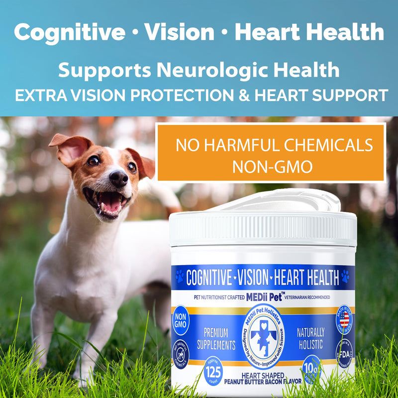 Dog Multi Vitamins + 74 Organic Minerals. Super Natural Overall Health Builder: Metabolism, Cardiac, Eyes, & Joints, Bones. Spirulina, Vitamin B1, B3, & B12,125 ct/10 oz. Low Calories - PawsPlanet Australia
