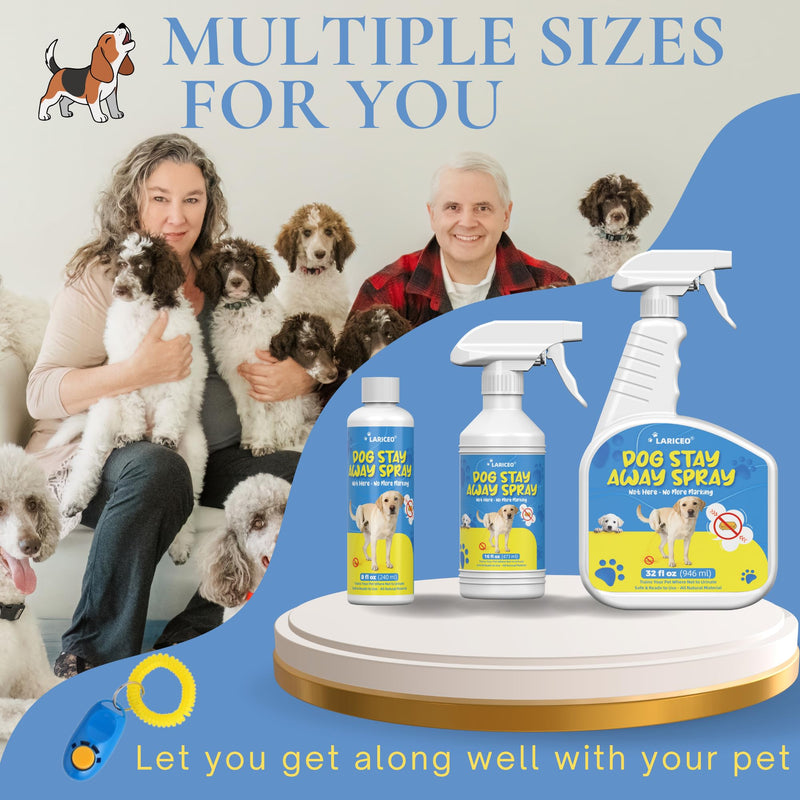 8 Oz Stop Peeing Spray for Dogs Indoor - Safe, Gentle Spray for Dogs - Natural Solution for Dogs to Discourage Unwanted Urination in The House 8.0 Fl Oz
