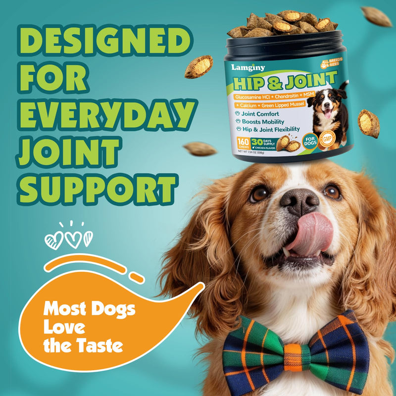 Cat Hairball Remedy for Digestive Health Aid & Dog Hip and Joint Crunchy & Creamy Chews