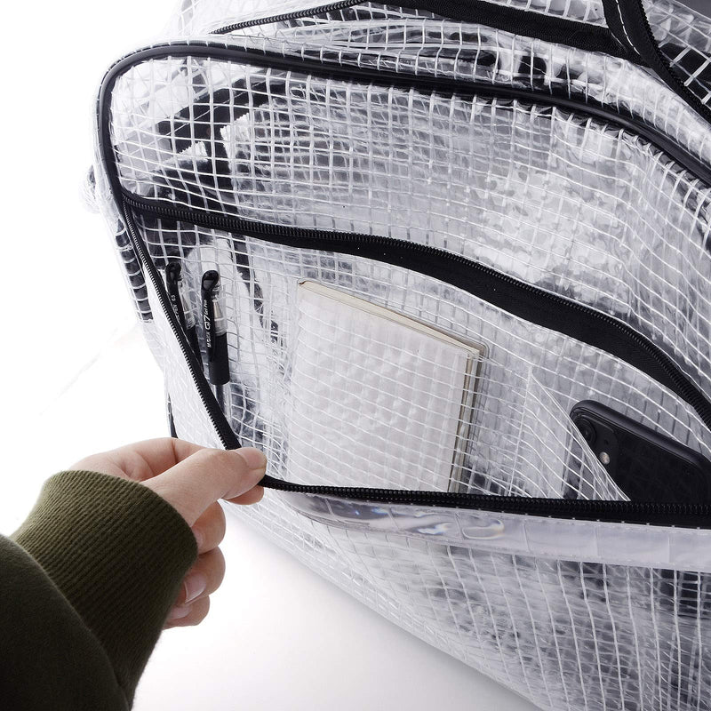 NOTAG Clear Tool Bag Anti-Static,Engineer's Bag,Transparent PVC Bag for Work,Cleanroom Shoulder bag Mesh+handle