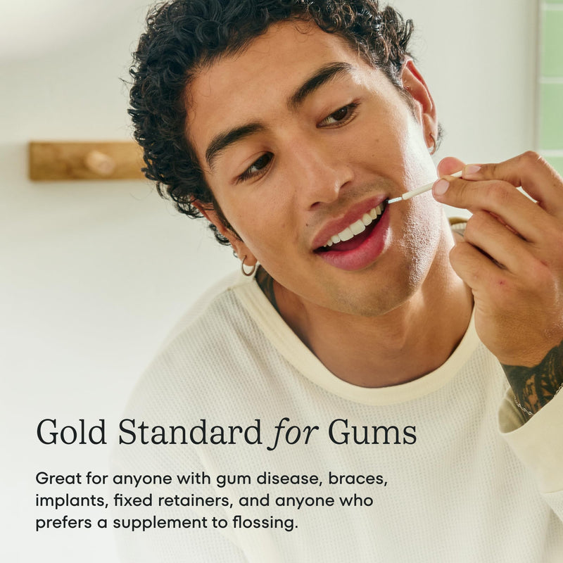 Cocolab Great Gums Brush, Soft Interdental Brushes, Easy to Use Floss Supplement for Teeth Cleaning and Gum Health, Size 0, 25-Pack White