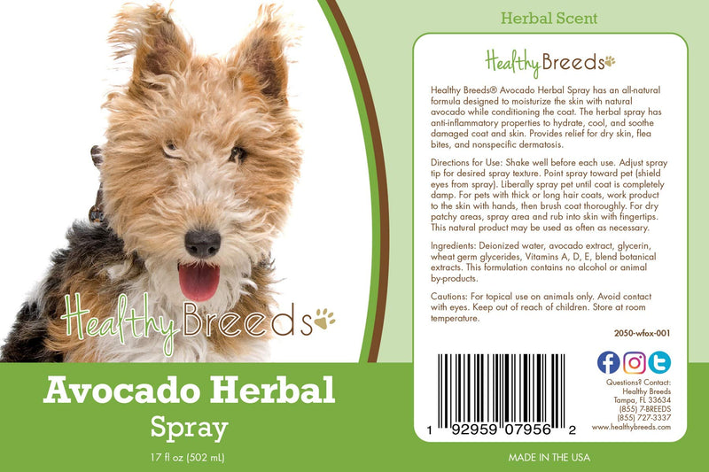 Healthy Breeds Wire Fox Terrier Avocado Herbal Spray 17 oz