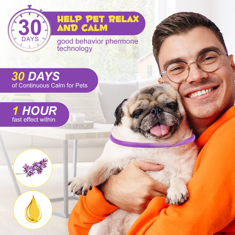 Calming Collar for Dogs, Pheromone Calming Collars for Dog Anxiety Relief, 25" Adjustable Calming Collars, Travel, Separation Anti Anxiety Dog Calming Collars, Stress Relief Collar for Dogs (3Packs) dog collar 3pcs - PawsPlanet Australia