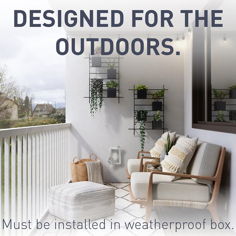 Legrand radiant 2097TRWRGRY 20 Amp Outdoor GFCI Self Test Tamper Resistant Weather Resistant Decorator Duplex Outlet, Gray (1 Count)