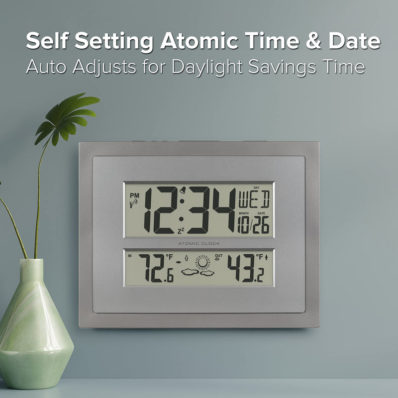 La Crosse Technology Atomic Wall/Table Clock (512-85937) Weather Station