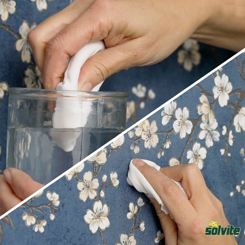 Overlap & Border, Ready to Use Wallpaper Paste for Hanging Borders & Overlapping Seams, Strong Glue, Easy-to-Use Wallpaper Glue for Quick Wallpaper Repairs, 1x240g
