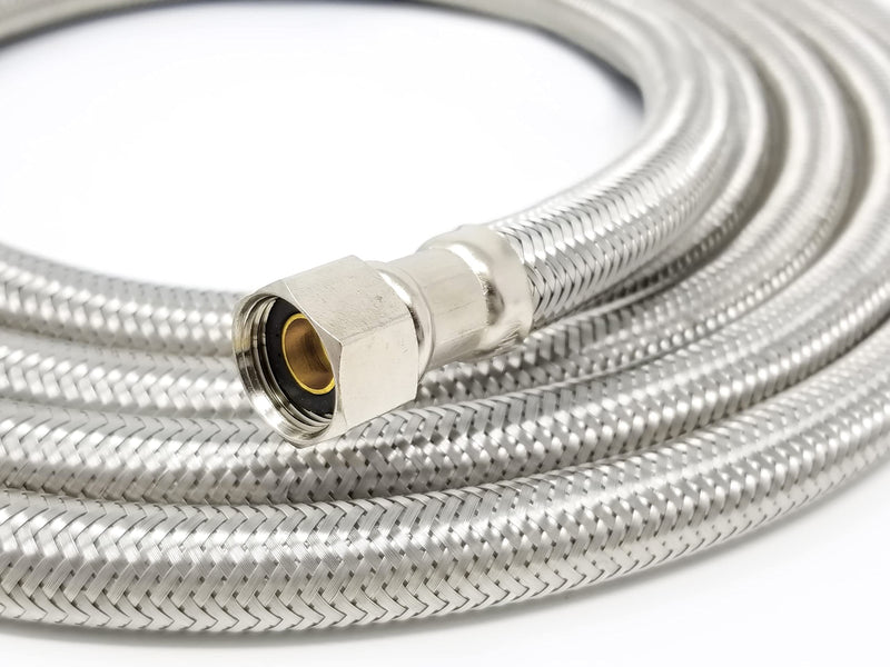 Dishwasher Hose Installation Kit - Premium Stainless Steel - Burst Proof Water Supply Line with 3/8" Compression Connections from Kelaro 8 Foot - NewNest Australia