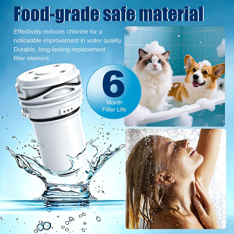 Replacement Filter Cartridge for Delta Clarifi Shower Head Compatible with Model 7RC100 Shower Filter (1 Pack) 1 Pack