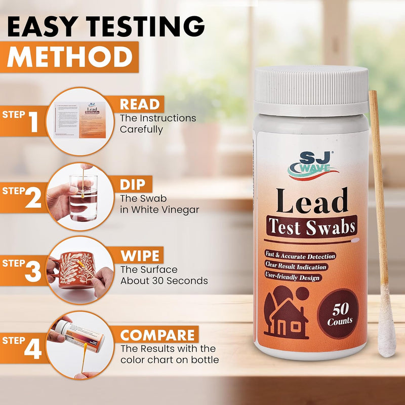 Lead Test Kit, 30 Units, Lead Paint Test Kit, Lead Test Swabs for Instant Lead Detection – Home Use on All Surfaces: Painted, Dishes, Toys, Jewelry, Metal, Ceramics, Wood. - NewNest Australia