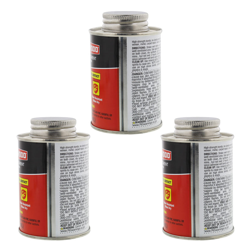 DAP 00107 Weldwood Original Contact Cement,3 oz - 3 Pack