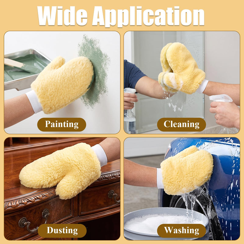10PCS Paint Mitt Gloves for Painting Railing Fence, Reusable Painters Mitts