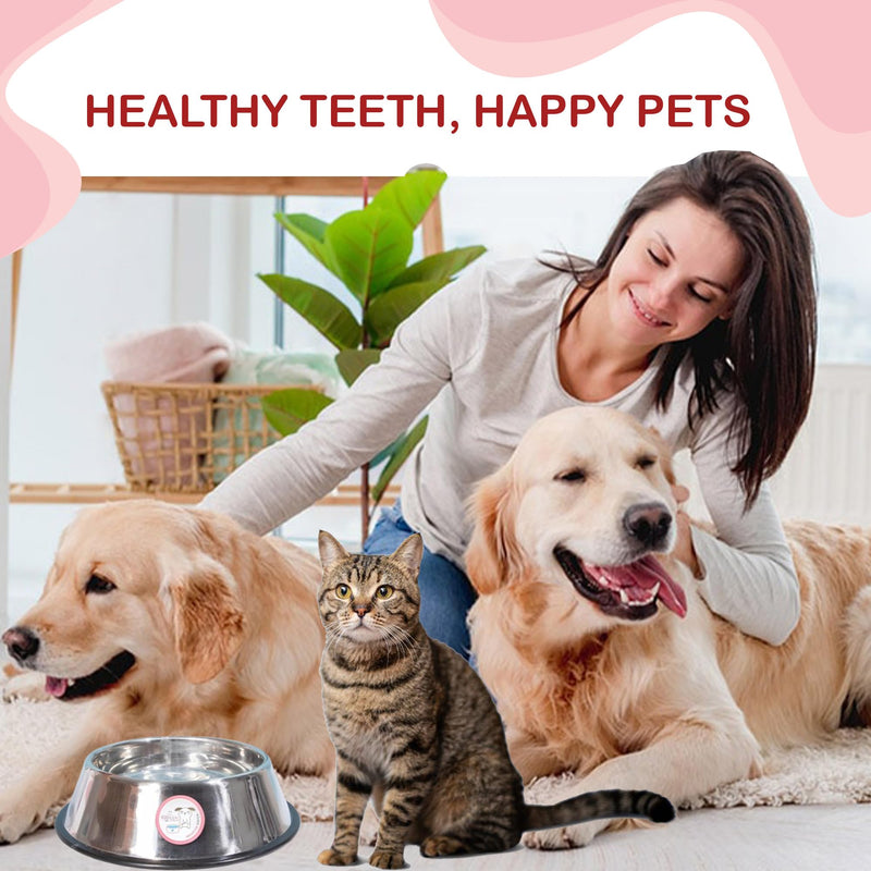 Dogs Breath Freshener, Cat & Dog Dental Powder, Water Additive for Dogs, Plaque & Tartar Remover, Best Way to Eliminate Dogs & Cats Bad Breath, Vet Recommended 45 Servings. - PawsPlanet Australia