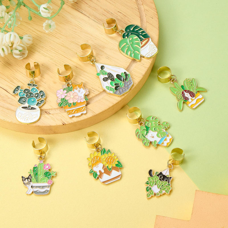 9 Pcs Stethoscope Charms for Nurses Personalized Stethoscope Charm with Assorted Potted Animal Pendants Gifts for Nurse Graduates Doctor Surgeons and Medical Assistant