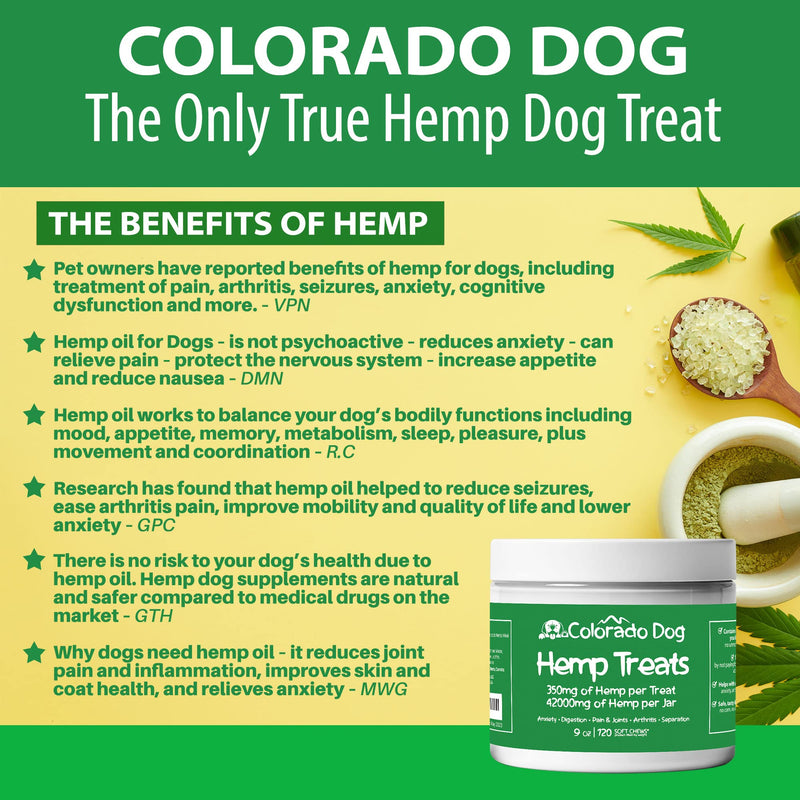 Hemp Calming Chews for Dogs Anxiety Relief - 120 Count - USA Made - 350 MG Per Calming Treat for Dogs - PawsPlanet Australia