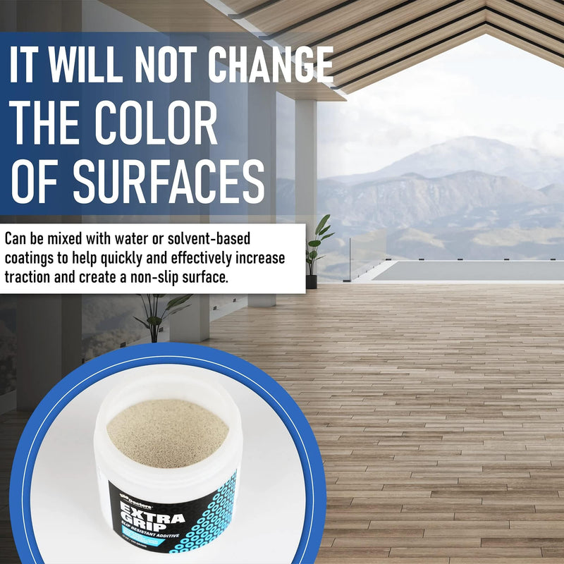 Non-Slip Paint Additive for Color Epoxy, Urethane, & Acrylic Paint - Extra Grip Anti-Skid Grit for Coatings