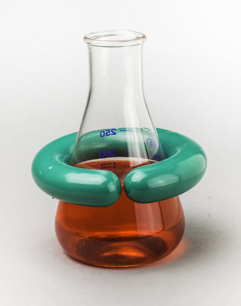 SP Bel-Art “C”-Shape Open 1.0lb Lead Ring Flask Weight with Vikem Vinyl Coating; for 250-1000ml Flasks (F18308-1000) Made in USA