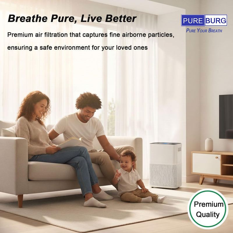 PUREBURG Replacement Filter Compatible with TREDY TD-1500 Air Purifier