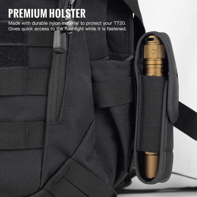 ThruNite TT20 Tactical Flashlight, Customized Verison with The Outsider, High 2010 Lumens, Long 305 Meters Beam Distance, USB-C Rechargeable Flashlight Compact for Hunting, Hiking - Desert Tan CW TT20 Tan CW