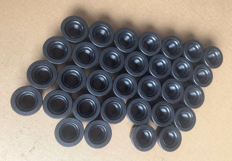 M14*1.5 Factory Style Open-end Flange Flat Lug Nuts 611-246 Replacement for 2003-2016 Ford F-250 F-350 F-450 F-550 F53 Super Duty (32PCS/Set) 32