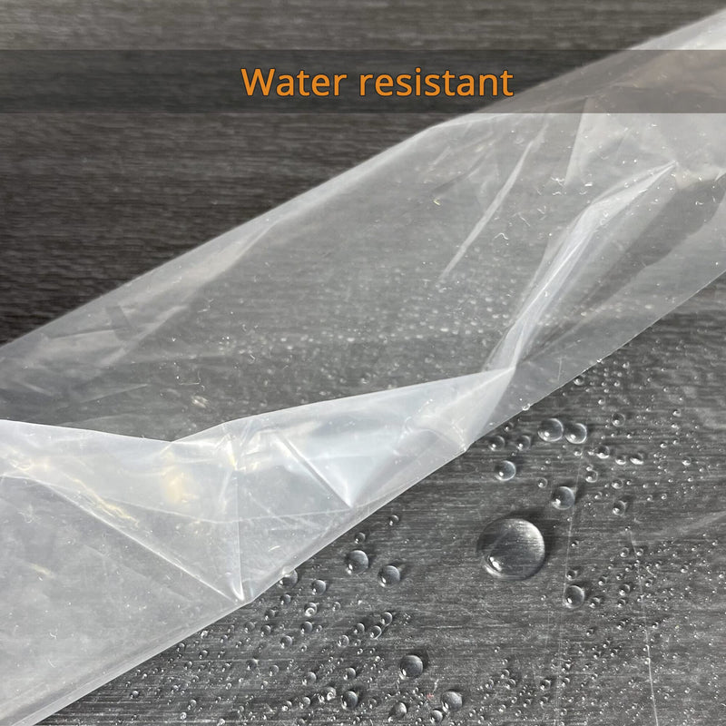 3-Pack Plastic Drop Cloth, 9x12 Feet Clear Plastic Painting Tarps Waterproof, 1 Mil Thick Drop Sheet for Furniture Couch Floor Cover 3 Pack, 9'x12'