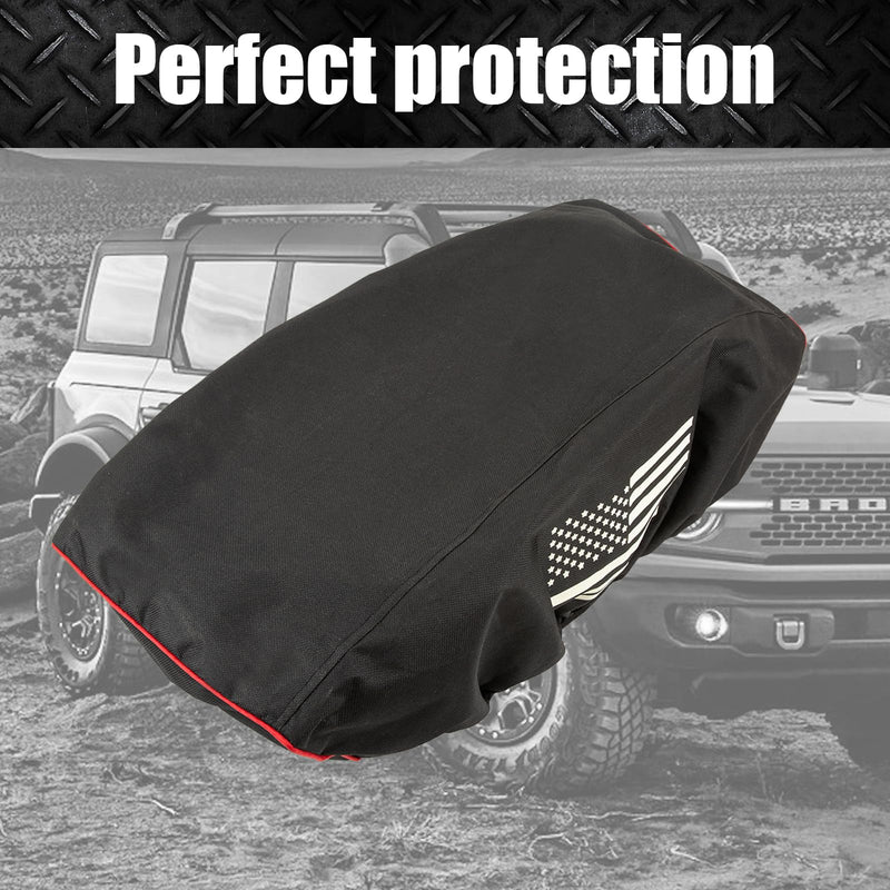 Winch Cover,Heavy Duty Waterproof Winch Cover with Elastic,Indoor/Outdoor Winch Accessories,Weather Resistant Cover for Electric Winches 8,500 lb-175,00 lb for Your Jeep,ATV,Boat,Trailer,Sailboat Blackx1