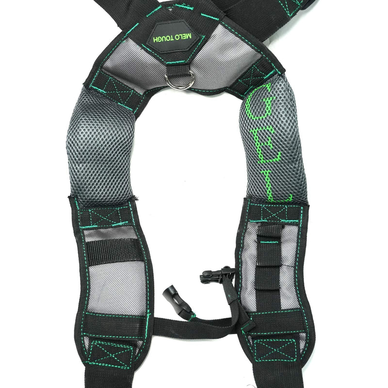 MELOTOUGH Gel Tool Belt Suspenders Work Belt Suspenders with Gel shoulder pad for Electrican/Construction/Farmer (Trigger Snap Hook end work Suspenders) Trigger Snap Hook End Work Suspenders