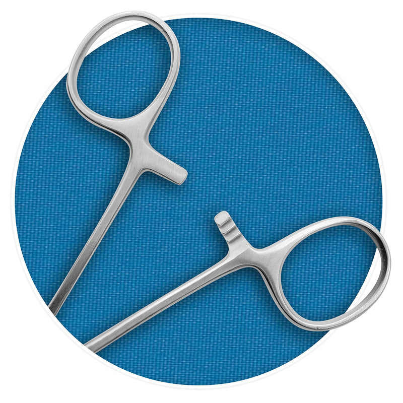 10-Pack Mosquito Hemostat Locking Forceps, 5 Curved & 5 Straight, Stainless Steel, 5-Inch Curved & Straight - NewNest Australia