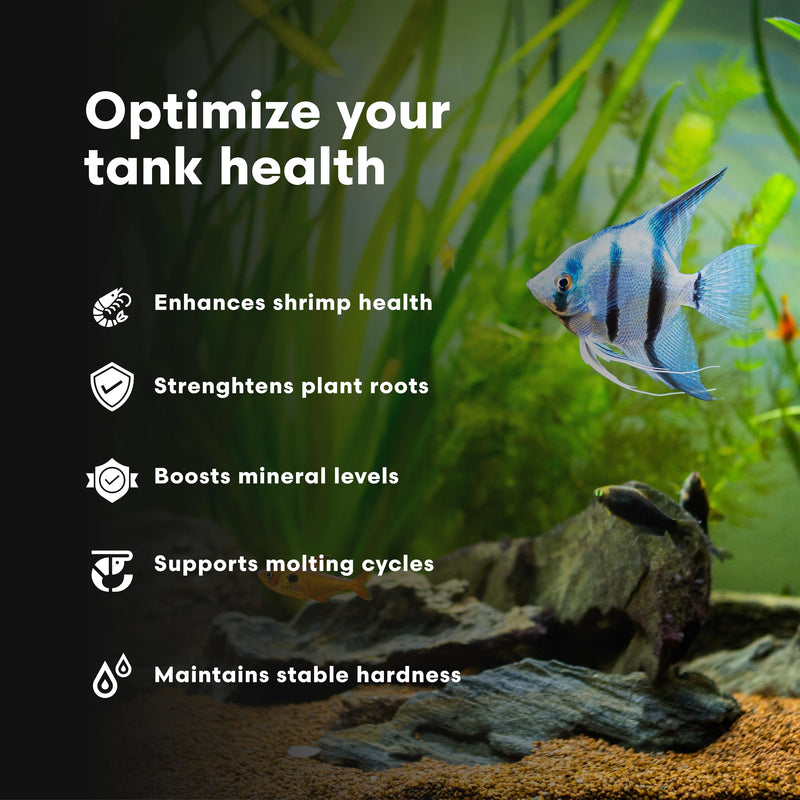 Brightwell Aquatics NeoTiger KH+/GH+ Mineral Supplement Balances Hardness in RO/DI Water with Calcium Magnesium Potassium Sodium for Shrimp Fish Planted Aquariums, 250 ml 250-ml