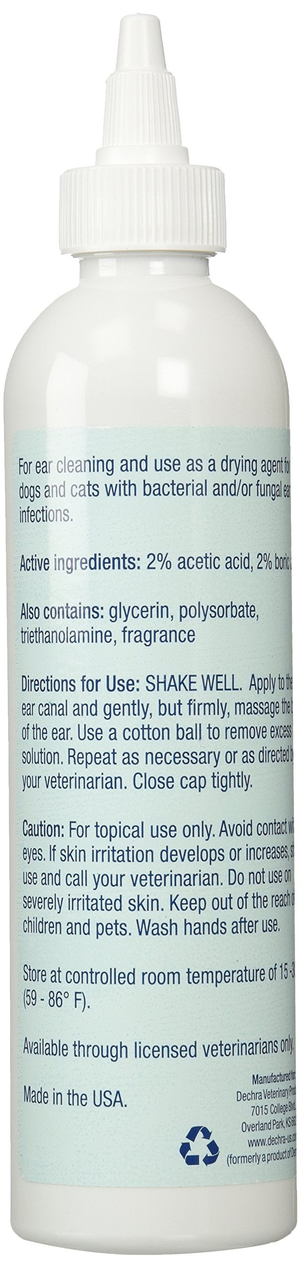 DECHRA MalAcetic Otic Cleanser, 8 oz. - PawsPlanet Australia