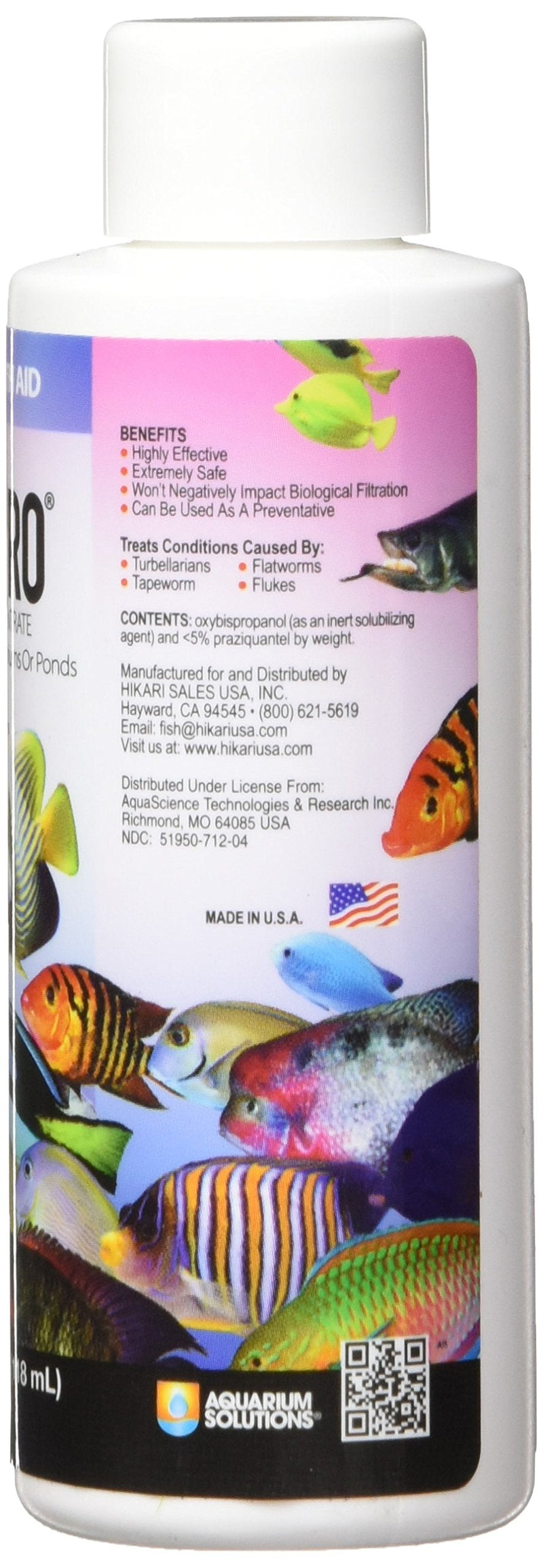 Hikari Usa AHK73254 fish Prazipro for Aquarium, 4-Ounce 4 fl. oz.