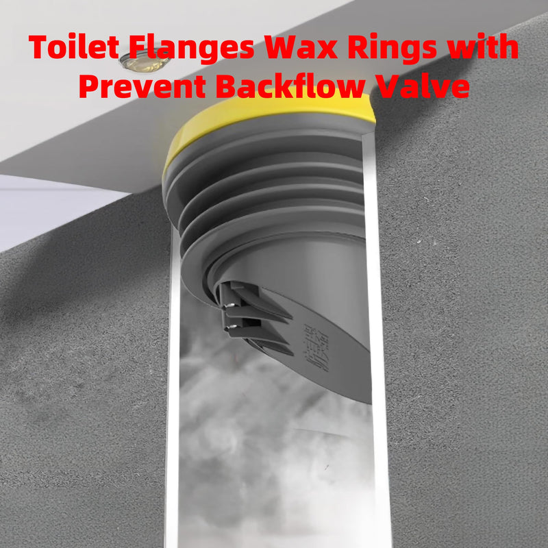 Toilet Flanges Wax Rings with Prevent Back Flow Valve, Upgrade The Thickened Toilet Flange Sealing Ring Fits 3.2-4 inch Waste Lines. 50 - NewNest Australia