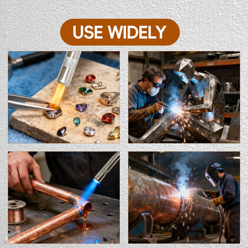 Turbo Torch G-4 Torch Handle with Valves, G-4 Acetylene Handle 0386-0308, Air Acetylene Kit, Swirl Torch Kit for Welding, Brazing, HVAC, Jewelry or Large-diameter Welding
