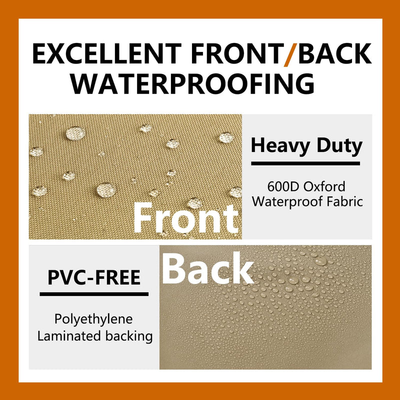 Air Conditioner Covers for Outside Units - 32 x 32 Inch Outdoor Central AC Cover with Waterproof 600D Durable Canvas, Square Universal Patio Furniture Cover (32"L x 32"W x 30"H) 32"L x 32"W x 30"H