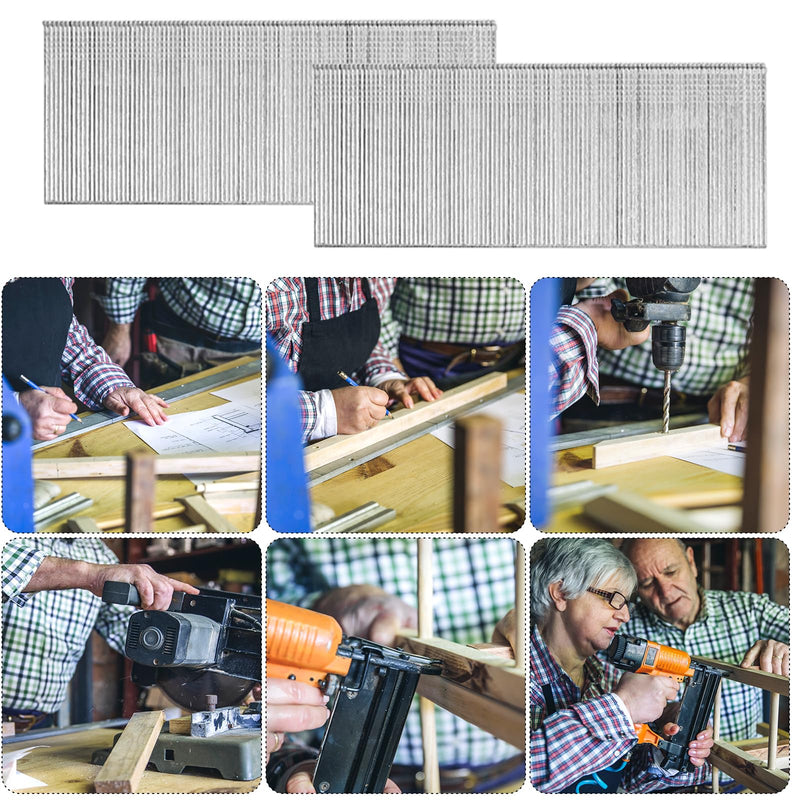 18 Gauge Brad Nails 2inch,Galvanized Brad Nails Heavy Duty for Nail Gun for Upholstery, Trims, Molding, Woodworking 800pcs/Box